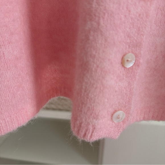 Things Between Pink Button-Front Knit Sweater (Size L) - Picture 6 of 8